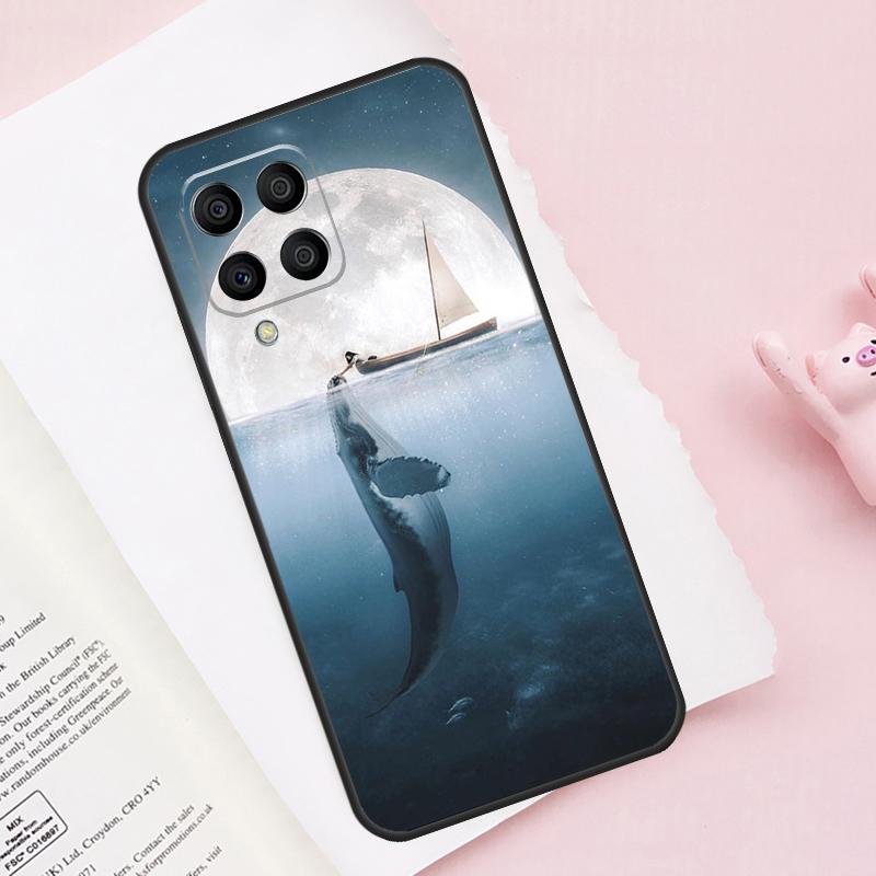 Whale Fish Wave Sea For Samsung Galaxy M31 M32 M12 M52 M13 M33 M53 M11 M51 M15 M55 M14 M34 M54 M30s M20 Case