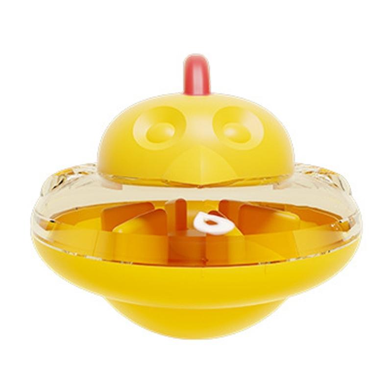 

Smarted Pet Food Dispensing Toy Funny Chicken Shape Interactively Slow Feeders for Indoor Entertainment жёлтый