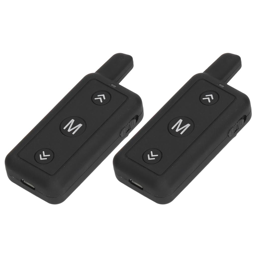 2 Pcs Mini Walkie Talkies Dual Band VHF UHF Compact Portable 2 Way Radios for Shopping Malls Bars