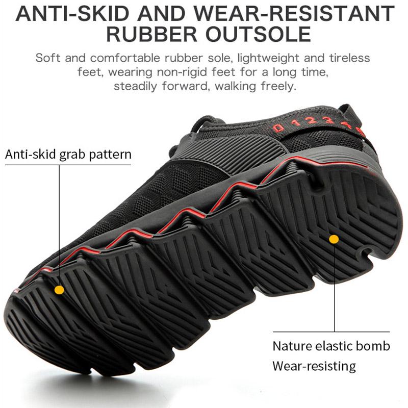 Indestructible Design Safety Work Shoes Boots For Men Anti-Smashing Steel Toe Boots Men Construction Shoes Safety Boots Sneakers