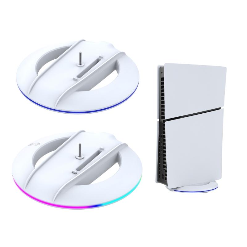 Stylish Host Vertical Base Desktop Support Bracket Game Console Holder for P5 Slim Disc & Digital Edition Gaming Host