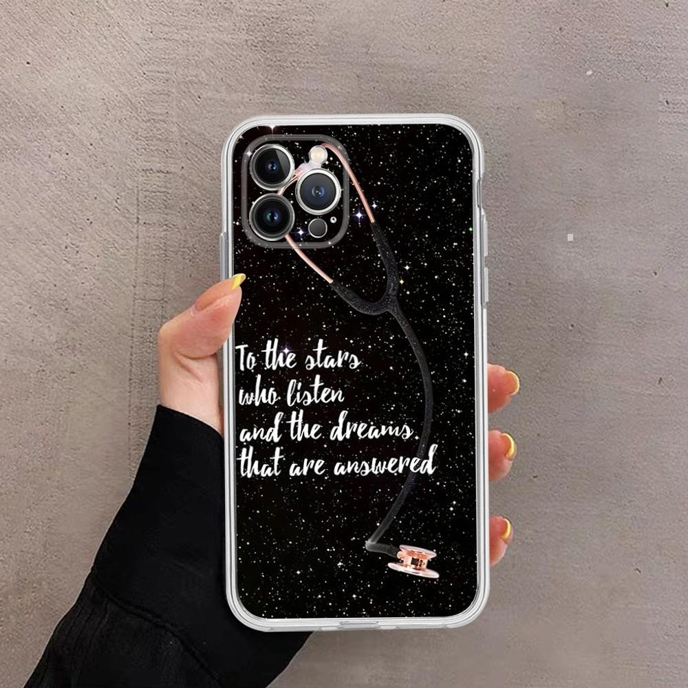 

Medical Medicine stethoscope Phone Case For iPhone 15 14 11 12 13 Mini Pro XS Max Cover 6 7 8 Plus X XR SE 2020 Funda Shell iPhone 13 mini