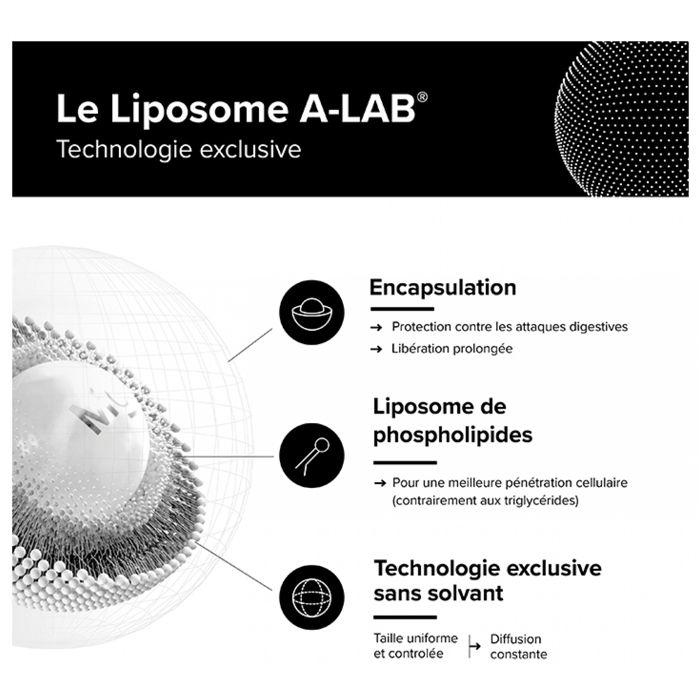 A-Lab Mélatonine Liposomale 1,9 mg - Sommeil Jetlag Assimilation Renforcée 30 Gélules