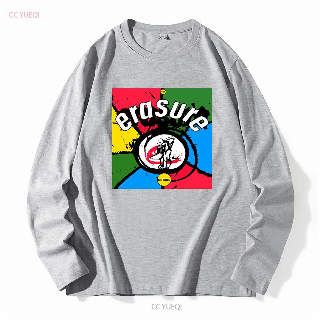 Erasure der Zirkus Aktives T-Shirt Logo Lustig Größe S bis 5XL Vintage gewaschen Lässig Unisex Gestreckt Weich Grafikdesigner Kleidung