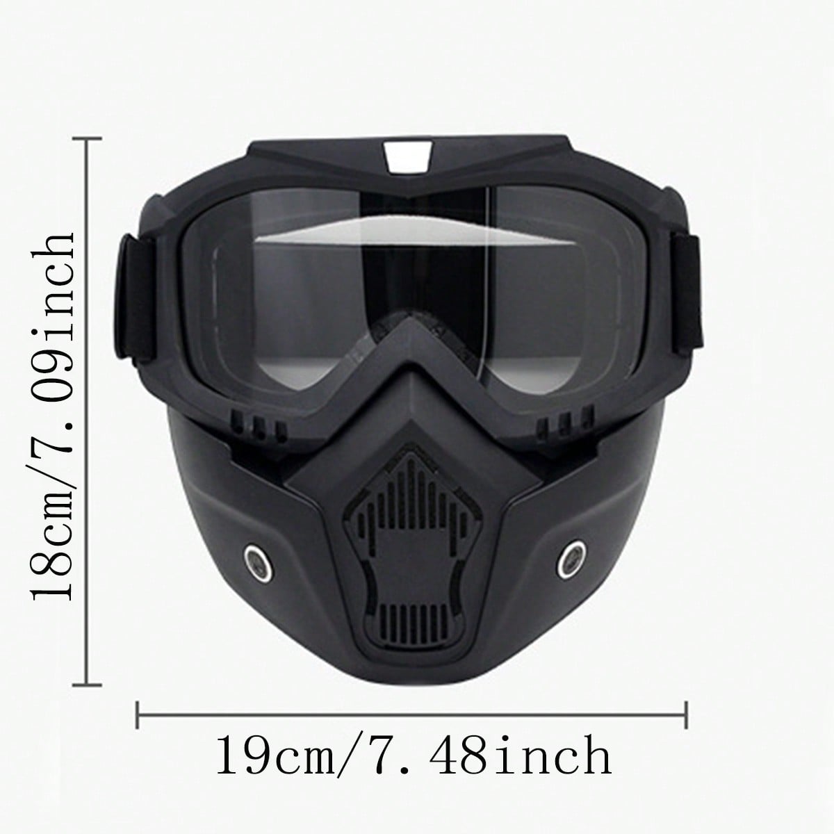Motorcycle Windproof Riding Glasses Ski Retro Harley Face Mask Outdoor Windproof Glasses Off road Riding Goggles прозрачный