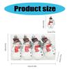 5Pack Christmas Decorations Snowman Pendant Hanging Ornament Festival Home Decors Tree Hangings Seasonal Holiday Props