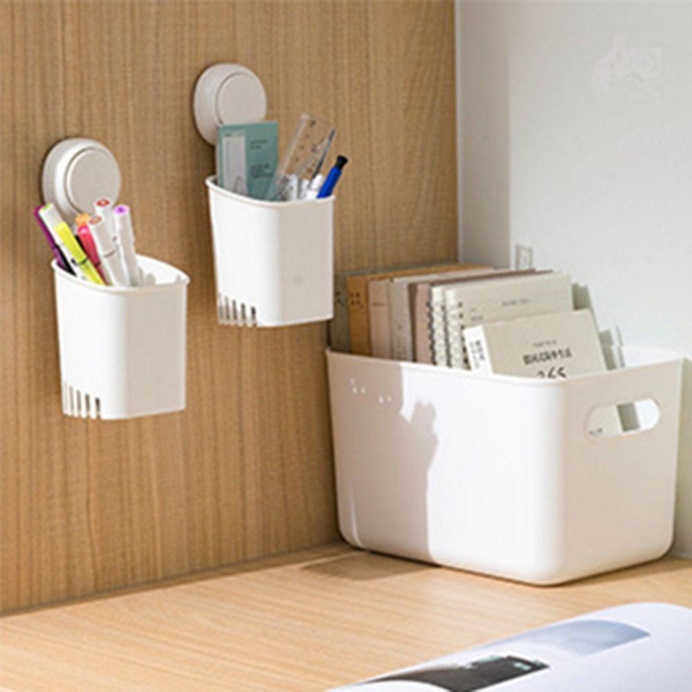2pcs Removable Razor Holder Wall-mounted Toothpaste Holder Suction Cup Toothbrush Holder  Dormitory