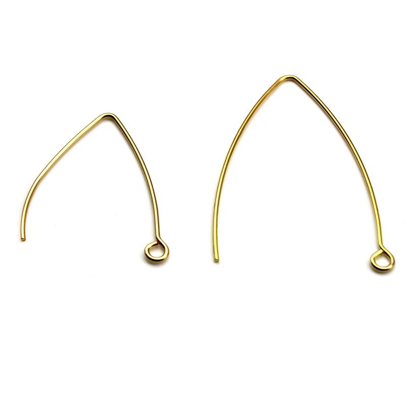 50pcs 316 Stainless Steel French Earring Hooks Hoops Findings Ear Wire Settings Base for Jewelry Making Earrings Accessories