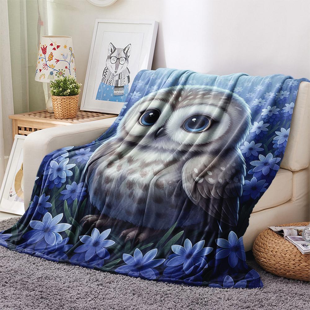1 Manta de Franela con Estampado de Dibujos Animados, Alta Calidad, Cómoda para Todas las Estaciones, Decoración del Hogar, Calidez y Confort, Perfecta para Regalo de Navidad o Cumpleaños