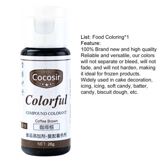 26g Food Coloring Wide Application DIY Compact Cake Creaming Pigment for Fondant