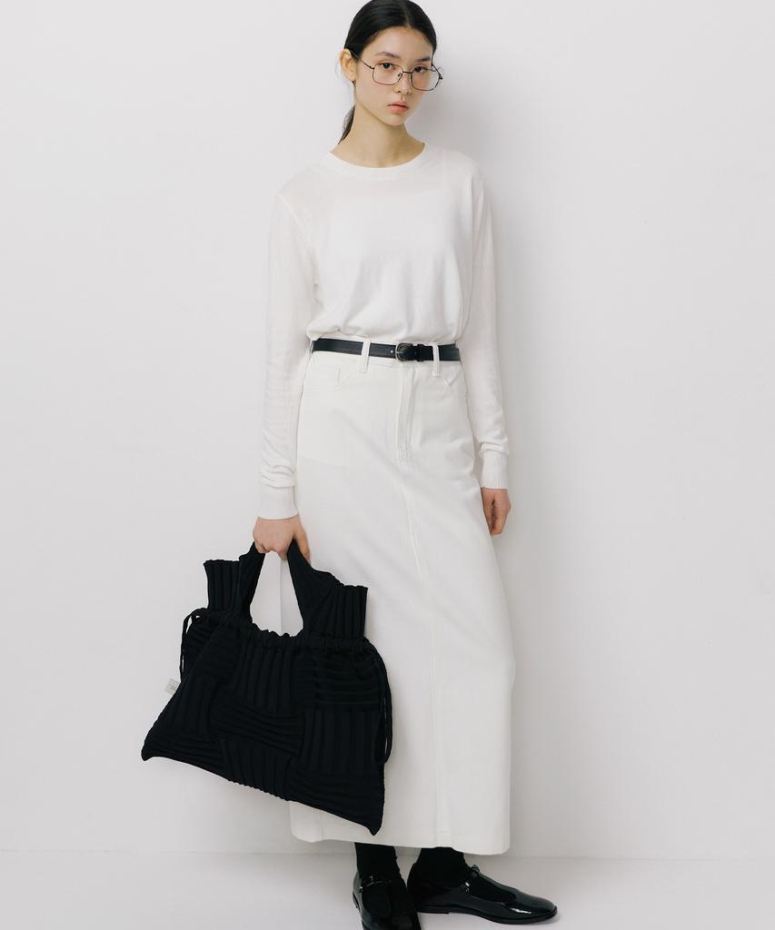Pleatsmama Big Bow Bag Black