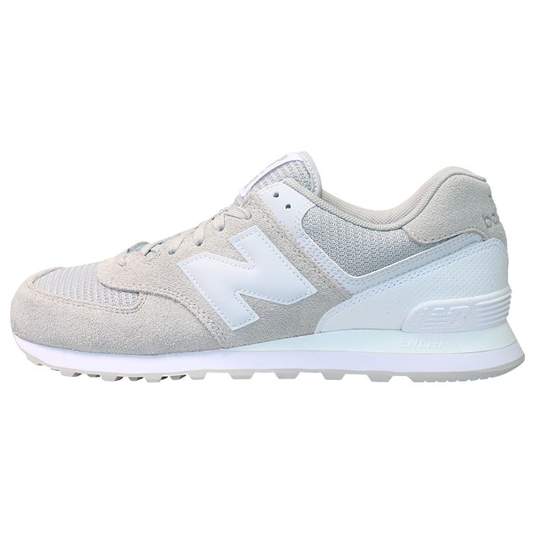 

New Balance 574 White Grey Men s ML574WB 37.5