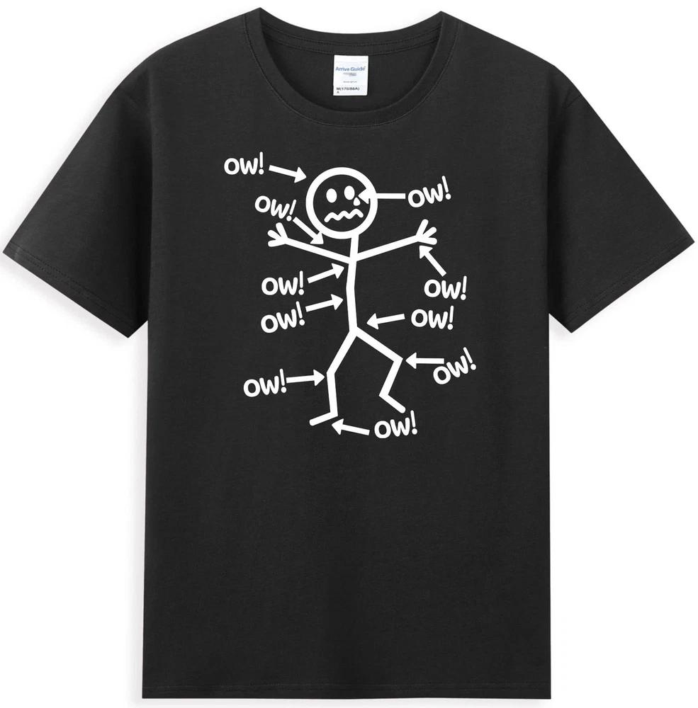 Ow Ow Ow Ow Ow Ow Ow Funny Matchstick Sayin Tshirt S