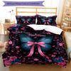 3PC Custom Name Butterfly Garden Dreams Bedding Set Duvet Cover Closure Includes 1 Duvet Cover & 2 Pillowcases for Bedroom
