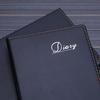 Black Leather A4 Notebook Journal with 16k Leather Cover - A5/B5 Notepad for Business, Office, or Meetings