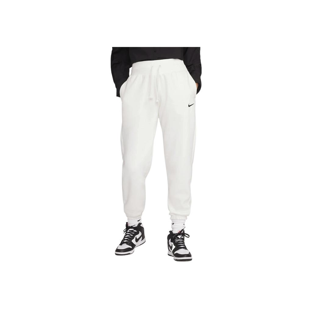 Nike High-Waisted Oversized Joggers With Fleece Lining Women Bottoms White DQ5888-133