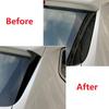 2PCS ABS Bright Black Car Rear Window Spoiler Side Wing Cover Trim Fit For BMW X3 F25 2011-2017 Exterior