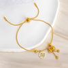 Fu Word Gourd Titanium Steel Bracelet: Fade-Resistant, Versatile Chinese-Style Women's Jewelry, Light Luxury, High-End Original Design.