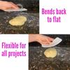 Sourdough Plastic Bench Dough Scraper Bowl Flexible Food-safe Cutter Flexible Multipurpose Good Grip Curved and Flat Edge Dough Food Scrapers for