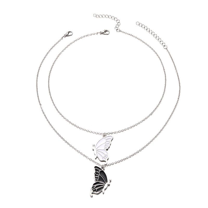 Butterfly Pendant Necklace For Women Men Animal Themed Jewelry Gift For Fall Winter Fashion