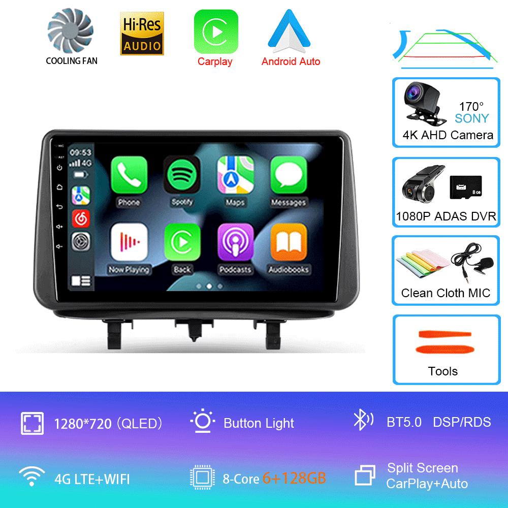 Radio auto Android 14 pentru Opel Meriva B 2009-2014 2K QLED Android Multimedia Video Player BT AI Voice CarPlay 4G Stereo Unit headunit