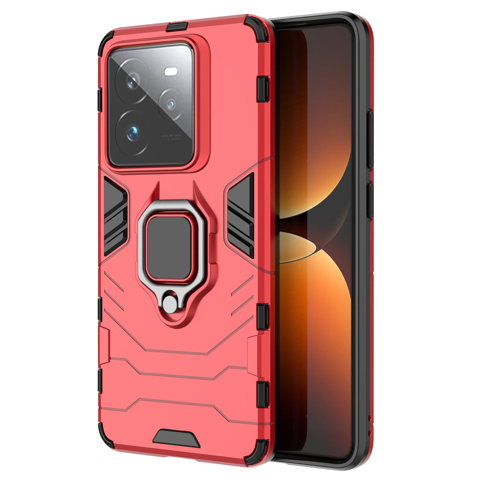 

Чехол для Realme GT 7 Pro 5G, защитный чехол для телефона из ПК+ТПУ с кольцом-подставкой A