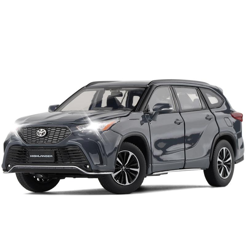 DTEZTU1 1/32 JKM Toyota Highlander XSE AWD HYBRID Diecast Toy Model SUV Sport Car Sound & Light Educational Collection Gift For Kids