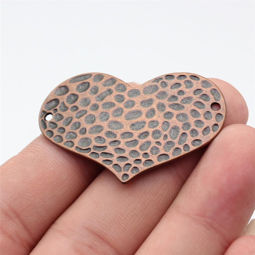 Heart Connectors Love Symbol Antique Bronze Zinc Alloy Jewelry Making DIY Jewelry Making Style Pendant Connectors