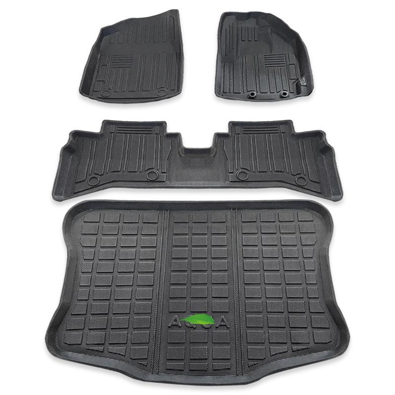 Non-Slip Eco-Friendly TPE Foot and Trunk Mats for Right-Hand Drive Toyota Aqua Prius C