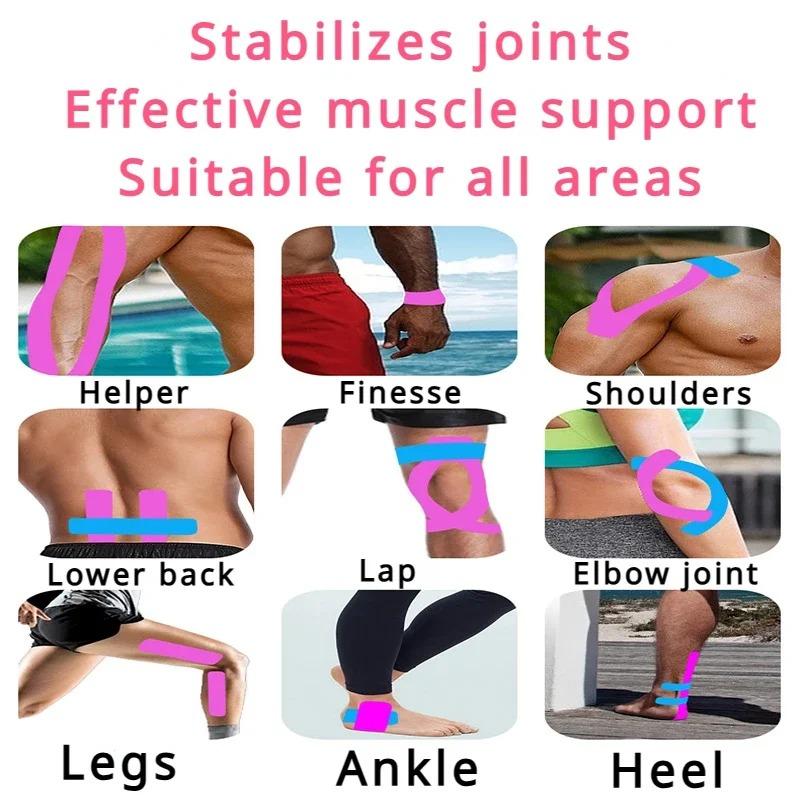 Kinesiology Tape Sportbandage Dehnbar Athletische Muskelunterstützung Profisportler Bruststraffung Verletzschutz Tragbar