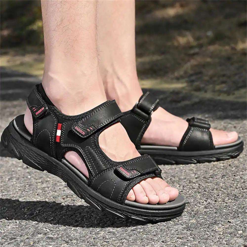 Fashion Open From Front Sling Back Summer House Slippers For Men Sport Sandal Men's Shoes For Summer Sneakers Due To Top Grade