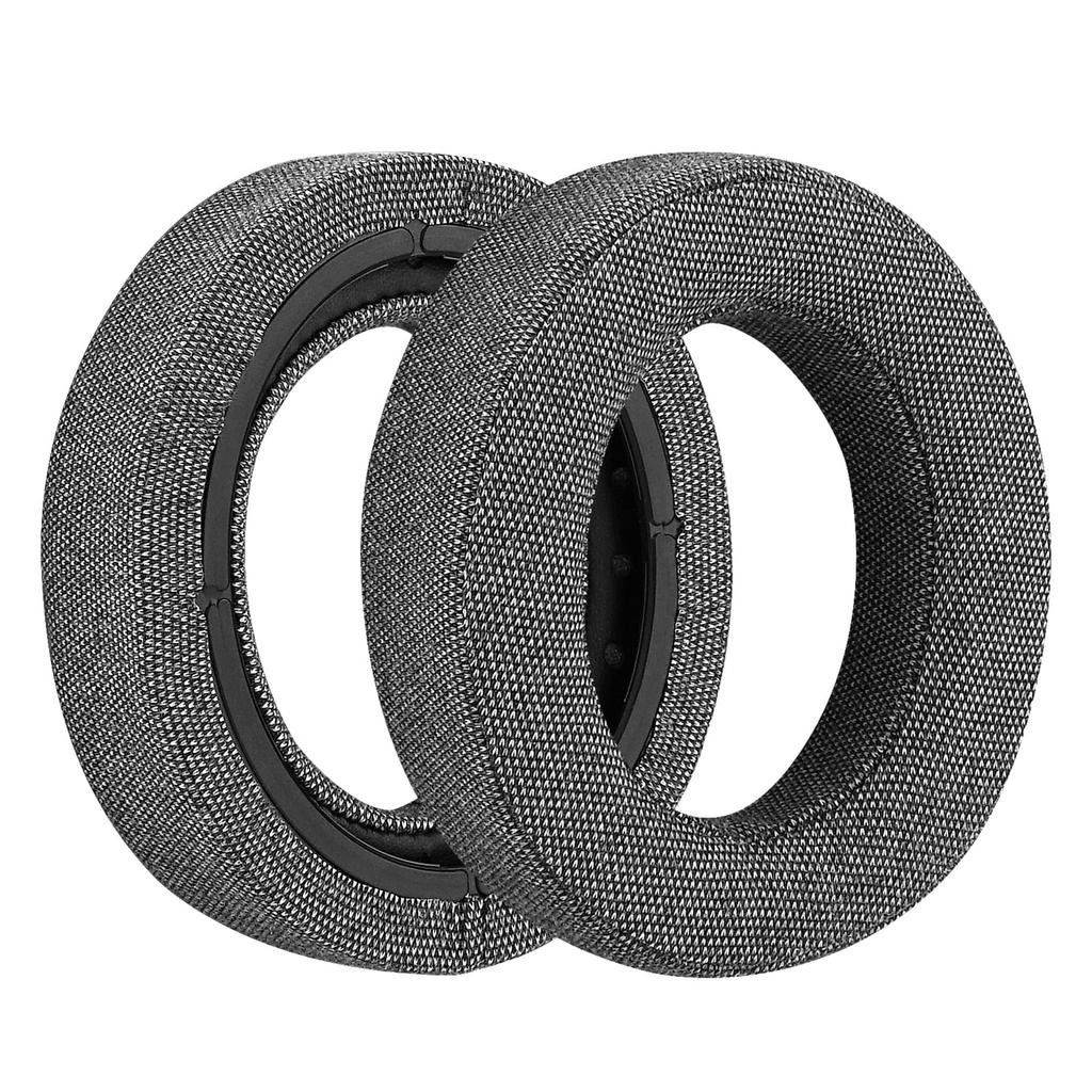 Geekria Comfort Earpads Compatible with Corsair HS70 HS60 and HS50 PRO Headphones PRO, PRO, (Linen/Black)