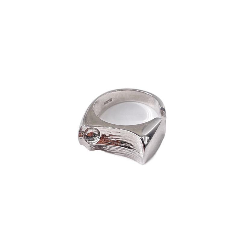 Dark Style S925 Sterling Silver Mountain Design Adjustable Women s Ring Adjustable Opening