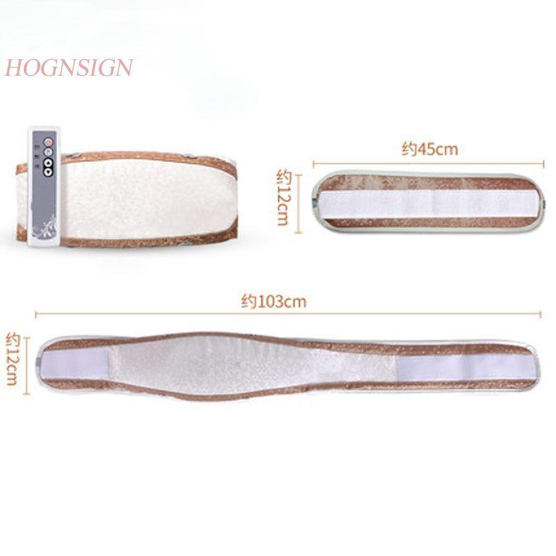 Electric Massage Belt Belly Abdomen Waist Stomach Leg Shaking Machine Hot Compress Vibration Lumbar Care Tool Body Vibrator