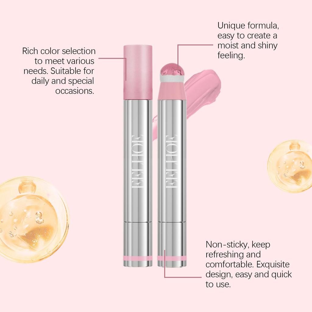 EELHOE Rotating Liquid Blush Lip Gloss Multifunctional Face Makeup, Moist and Easy To Apply, Long-Lasting - Women's Gifts