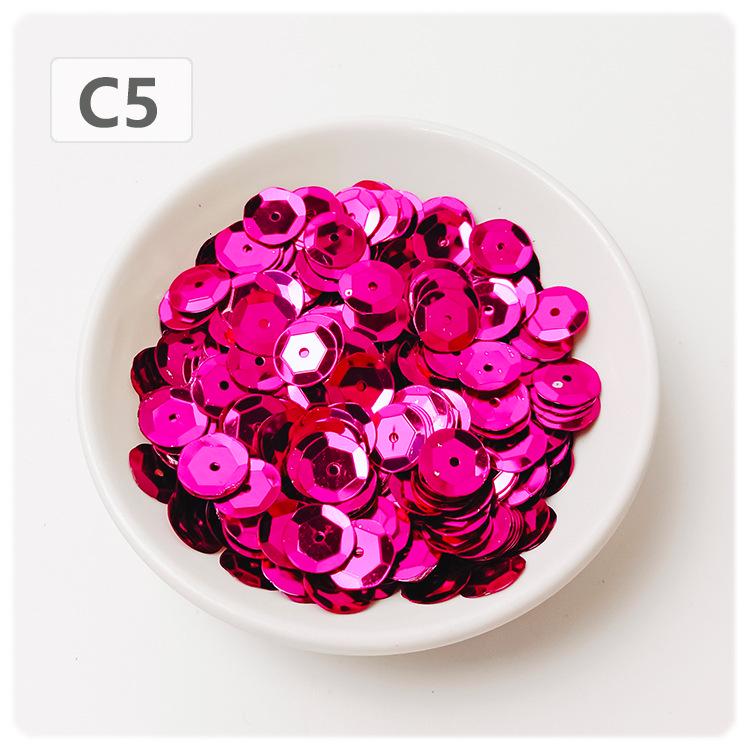 10mm Round Silver Concave PVC Sequins for DIY Jewelry & Clothing Accessories