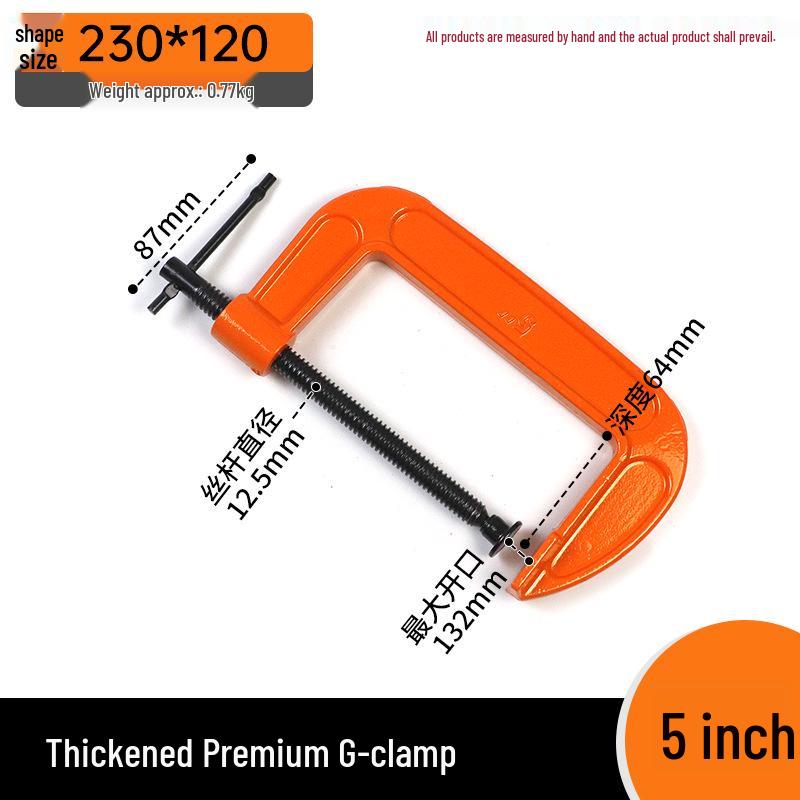 Heavy Duty Quick-Fix Woodworking Clamps: F-Clamp, G-Clamp, G-Type, Hose Clamp, Panel Clamp