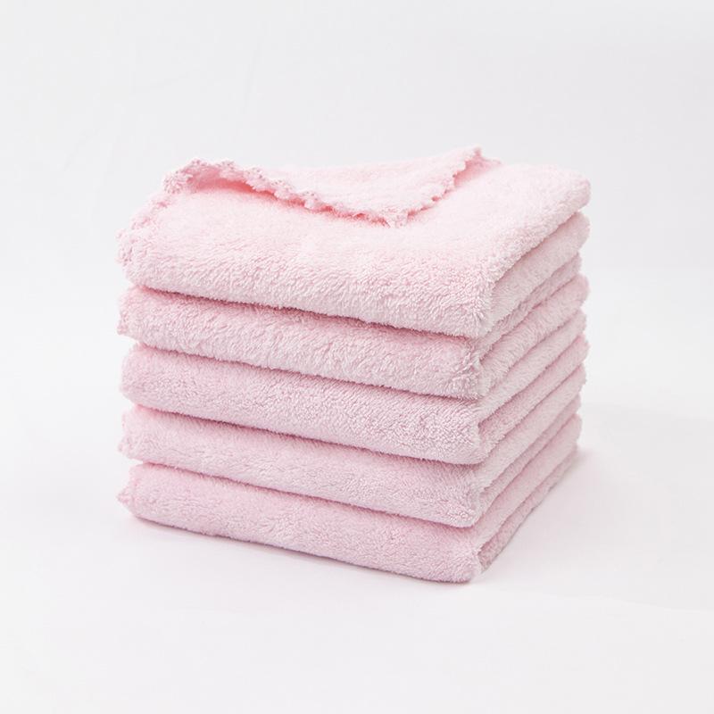 Coral Fleece Dishcloth - Soft, Absorbent, Multi-color Microfiber Cleaning Towel