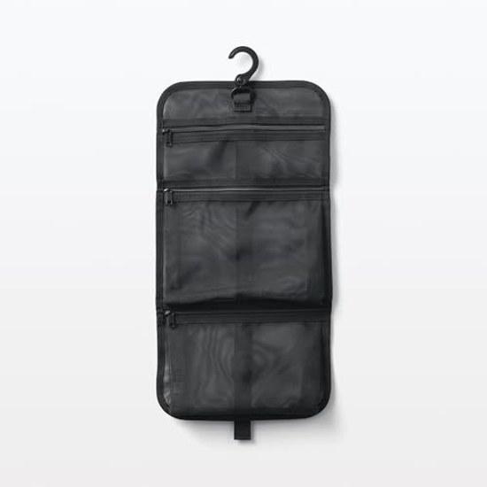 Muji Nylon Mesh Hanging Toiletries Case Black Approximately 2115cm OHH39A4A