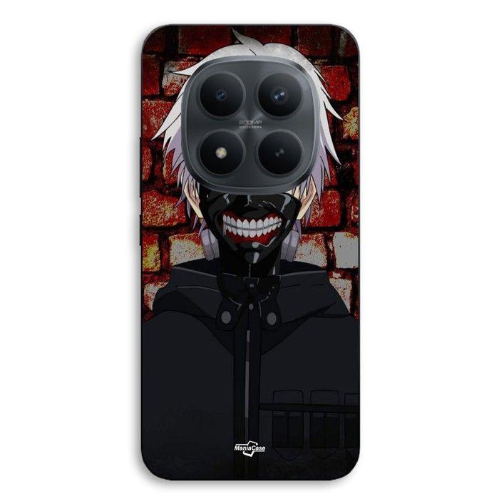 Coque téléphone - MANIACASE - Xiaomi Redmi Note 15 Pro Plus 5G - Silicone TPU - Tokyo Ghoul (Kaneki) - Noir