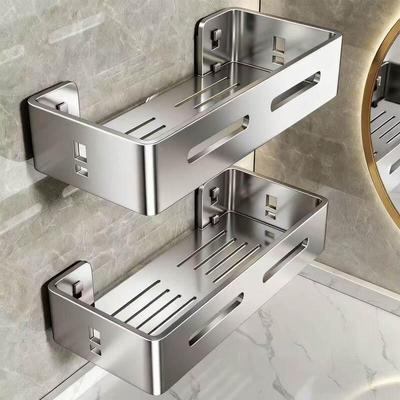 Klebe-Wandmontage-Badezimmerregal aus Edelstahl