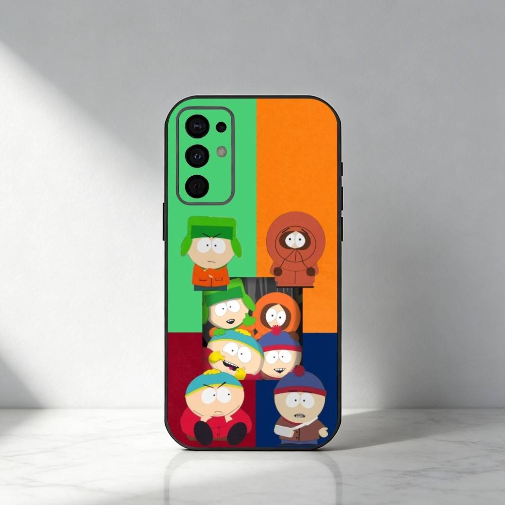 

Funny S-South-Park Cute Phone Case For Samsung S25,S24,S21,S22,S23,S30,Ultra,S20,Plus,Fe,Note,5G Black Cover Samsung S20fe