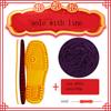 Rubber Shoe Soles for Slippers DIY Hand Knitting Slipper Anti-Slip Outsoles Winter Cotton Crochet Needles Shoes Full Sole Repair