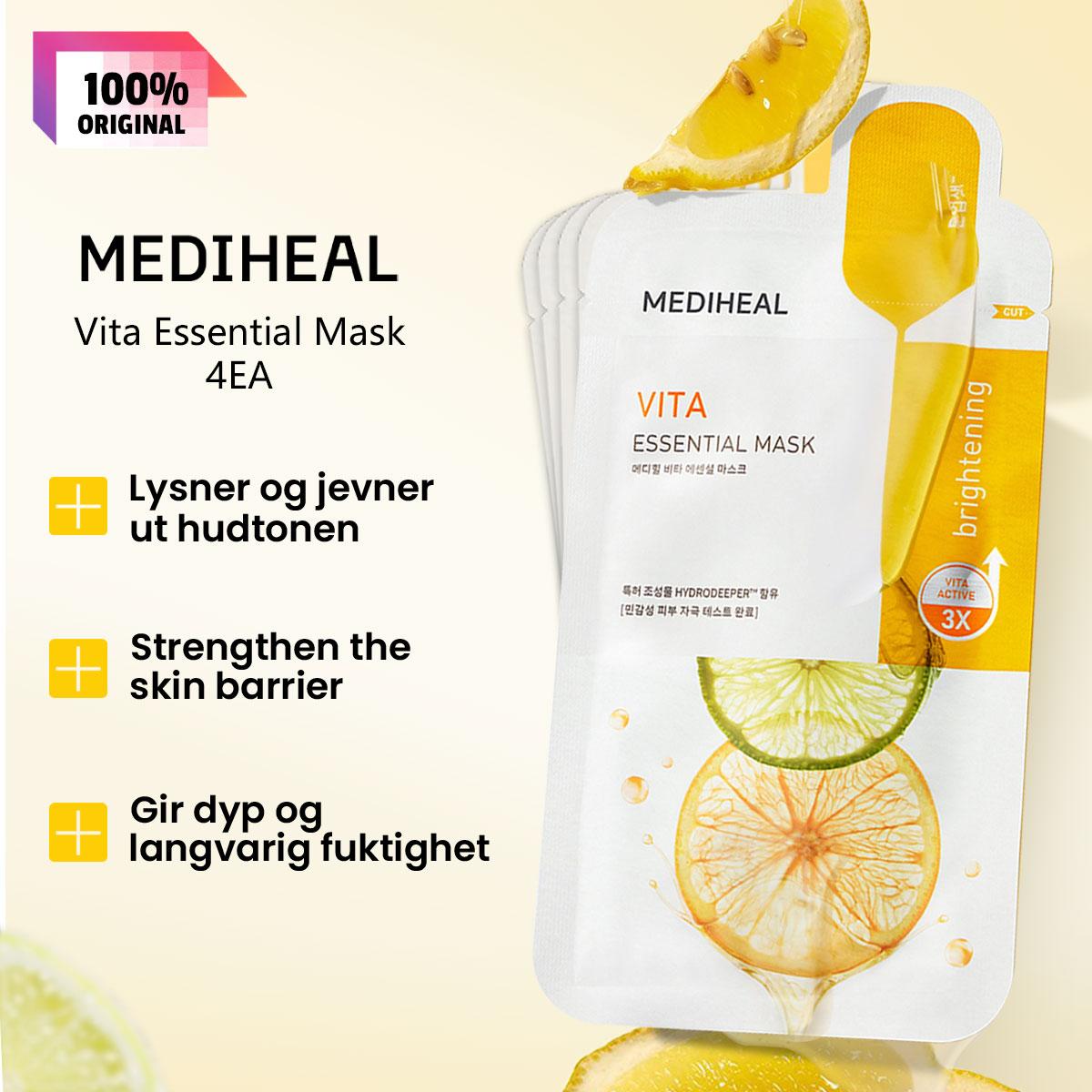 Mediheal Essential Mask Pack 10 Sheet/4sheet (1BOX) 4Typed Vita Essential Mask 4EA