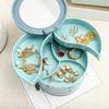 Jewelry Display Organizer Dust-proof Abrasion Resistant Mirror Multilayers Rotary Jewelry Box Household Supplies
