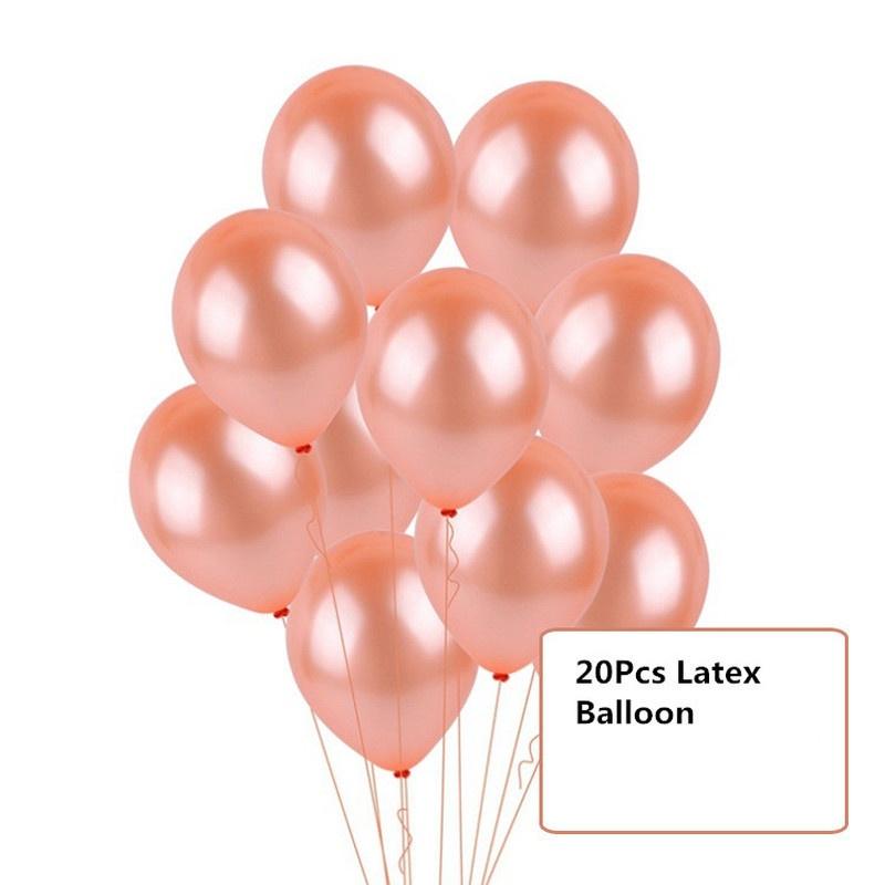 10/14/20pcs Rose  Party Confetti Sequin Balloon Accessories Heart Ballons Wedding Ballons Decorat