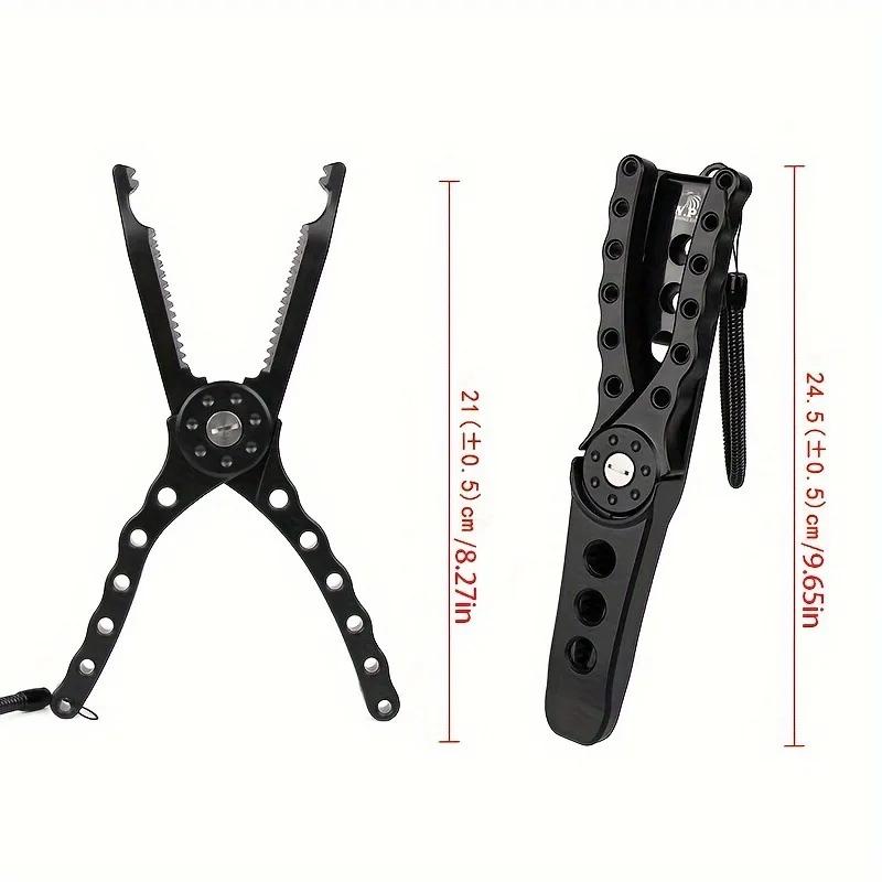 Fishing Pliers with Hook Removal Tool Catfish Gripper High Index Plastic Non Slip Handle and Lanyard Durable Fishing Tool