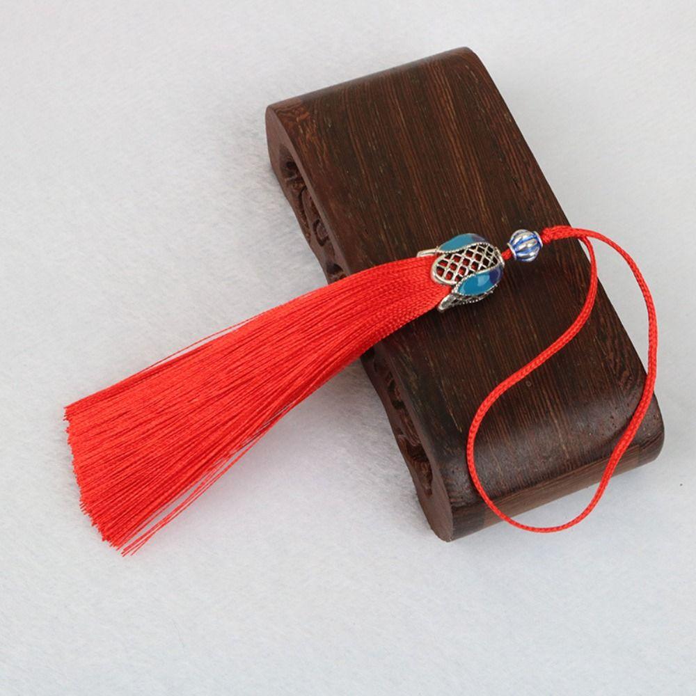 Tassels Polyester Phone Pendant Mobile Phone Straps Mobile Phone Lanyard Silk Cloisonne Keychain