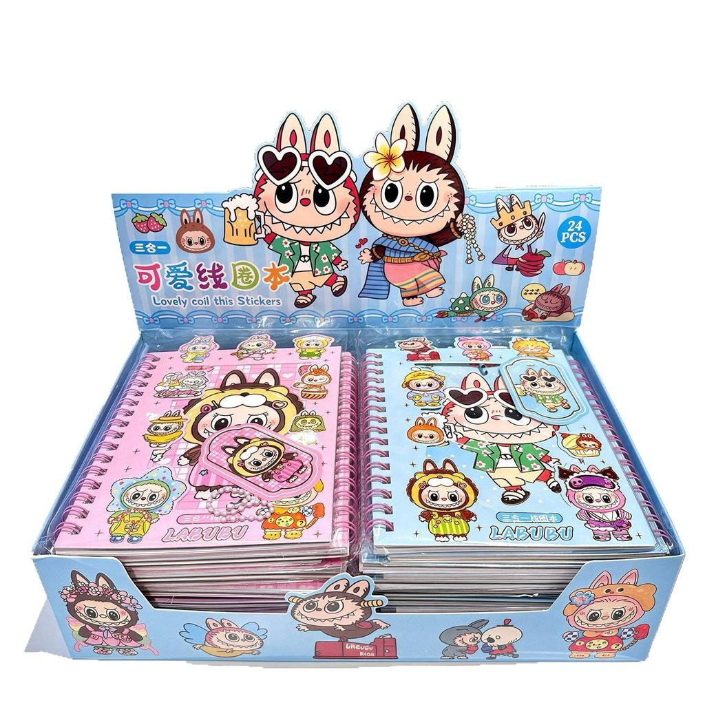 Labu Wiring Circle Cartoon Account Sticker Book Notebook Diary Stationery