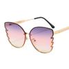 2024 Fashion Trend Eyeglasses Frames With Diamond Half Frame Manufacturers Big Frame Luxury Butterfly Sunglasses Women